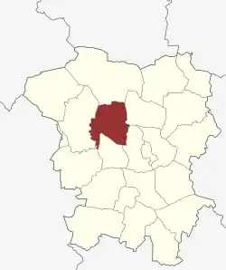 Lage des Brørup Sogn in der Vejen Kommune