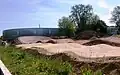 Zum Velodrom gehört auch ein BMX-Parcours (hier noch im Bau, Mai 2012).