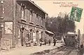 Bahnhof auf einer Postkarte von 1905