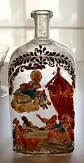 Flasche mit Gold und Emaille 1550–1600