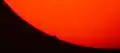 7:31 Uhr: Venus berührt die Sonnenscheibe