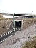 Kreuzungsbauwerk mit Bundesautobahn 73 und Kreisstraße CO29