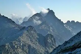 Monte Cinto von Capu Biancu (2562 m).