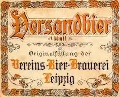 Etikett der Vereinsbrauerei Leipzig, Versandbier Hell