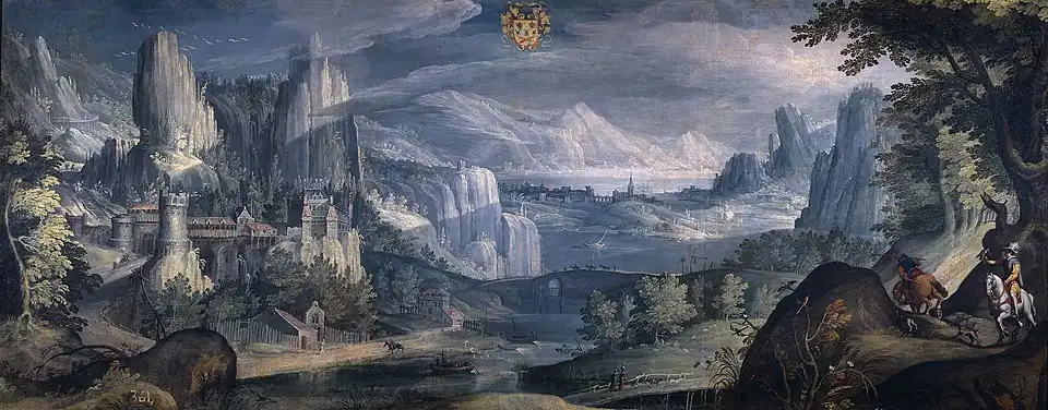 Tobias Verhaecht, Alpine Landschaft. Prado Museum, Madrid