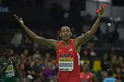 Vernon Norwood Rang sechs in 45,07&nbsp;s