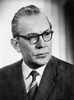 Kai Uwe von Hassel (11.&nbsp;Oktober 1954 bis 7.&nbsp;Januar 1963)