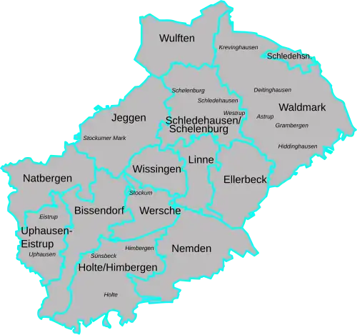 Gemeindegliederung von Bissendorf