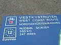 Infoschild am Boden