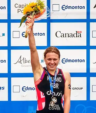 Vicky Holland bei der World Triathlon Series Tour in Edmonton, 2015