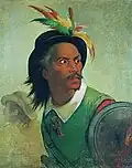 Historisierendes Ölgemälde Camarãos von Victor Meirelles, 1874 bis 1878