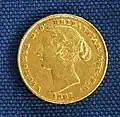 Victoria, geprägt durch Sydney Mint 1867, Auflage ca.&nbsp;2,3&nbsp;Mio. Münzen