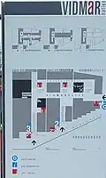 Plan der VIDMARhallen 2022