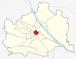 Lage von Innere Stadt (Wien) in Wien (anklickbare Karte)