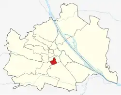 Lage von Margareten in Wien (anklickbare Karte)