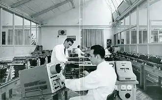 Elektronikfertigung bei Vierling in Ebermannstadt 1960