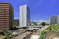 Blick auf den JR-Bahnhof Chikusa von der Chikusa Victory Bridge