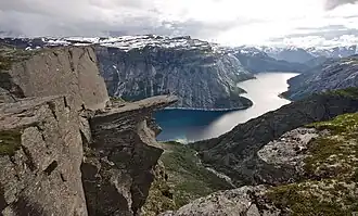 Blick auf Trolltunga