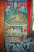 Wandmalerei im Wihan Lai Kham