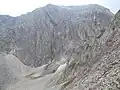 Die Nordwand des Gipfels