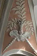 Engelsbüste mit Fruchtkorb
