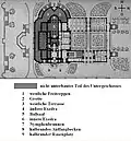 Villa Berg, Grundriss des Untergeschosses, um 1845.