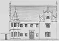 Villa Lengerke, Hofseite, Bestandszeichnung (Gebrüder Ziller, 1872)