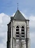 Turm von Kirche Saint-Pierre de Flers-Bourg, Klangarkade.- Villeneuve-d’Ascq