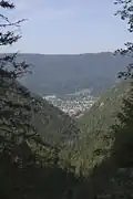Villeret durch die Combe Grède gesehen