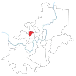 Justiniškės rot eingezeichnet