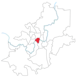 Žvėrynas rot eingezeichnet