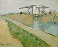 … mit Straße entlang des Kanals (F&nbsp;400, März, Van-Gogh-Museum)