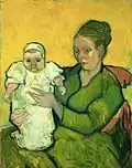 Vincent van Gogh: Madame Augustine Roulin mit Baby, 1888, Philadelphia Art Museum