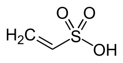 Strukturformel von Vinylsulfonsäure