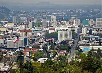 Temuco von Berg Cerro Ñielol aus