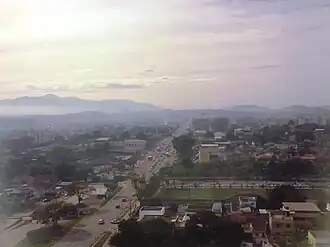 Blick auf Itaboraí vom Hotel Ibis