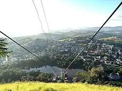 Blick von der Seilbahn aus