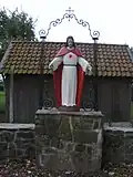 Die Christusstatue in der Keerstraat in Vlekkem