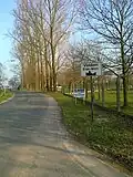 Beginn einer geschlossenen Ortschaft in Vlekkem