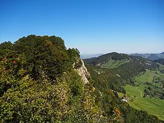 Vogelberg mit Blick zum Wasserfallengebiet