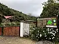 Eingang zum geschützten Abschnitt des Ascenso al Volcán