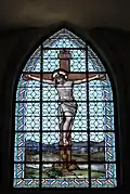 Fenster in der Kirche Saint-Cyr-et-Sainte-Julitte in Volnay
