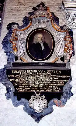 Epitaph des Johann Henrich von Seelen, Direktor des Katharineums