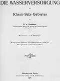 Zur Wasserversorgung des Rhein-Selz-Gebiets