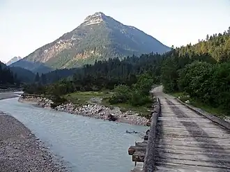 Vorderskopf mit Rißbach