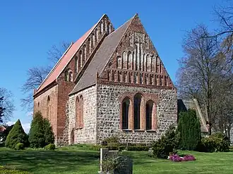 Kirche in Vorland, Ansicht auf Chor und Schiff