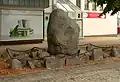 Findlings-Gedenkstein von 1913 am Dammtor zu 100 Jahre Völkerschlacht bei Leipzig von 1813