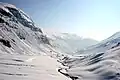 Ein Tal in der Kommune Voss im Januar 2005