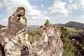 Von hier aus kann man die Dürren Felsen (Suché skály) sehen (rechter Bildrand)