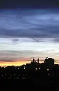 Blick von Aubervilliers auf Montmartre.